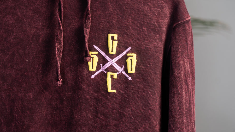 Maroon Washed Hoodie