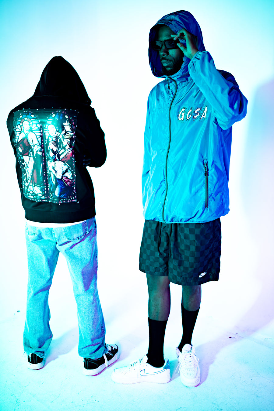 GCSA Blue Embroidered Hoodie