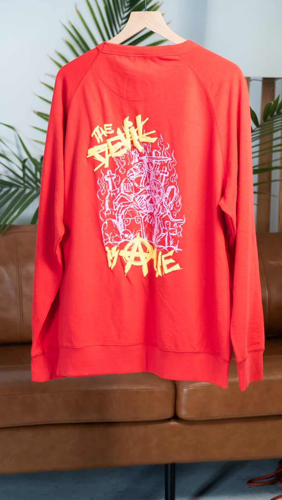 (Red) The Devil is a Lie Crewneck