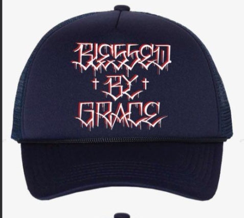 (Black) Blessed By Grace Hats