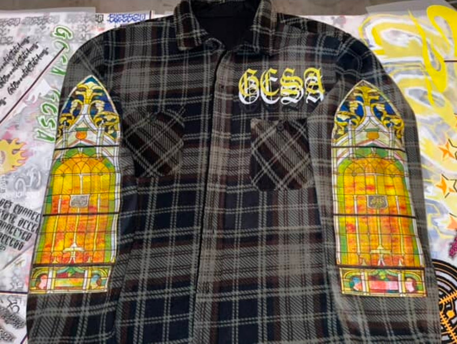 BBG Long Sleeve w/ Religious Embroidery