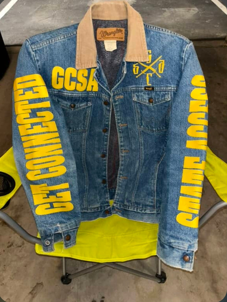 Devil is a Lie Jean Jacket Embroidered